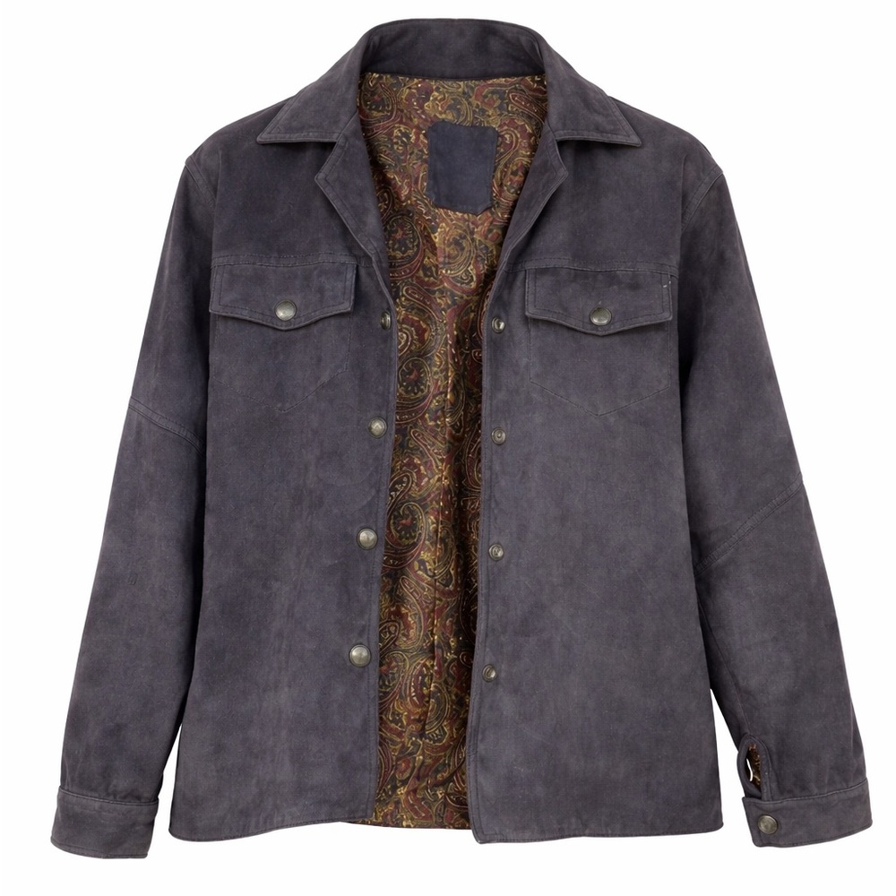 Vintage Dior Leather Jacket Charcoal Button Front Women’s‎ 4